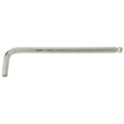 Hazet 2105LG-025 Cl&eacute; m&acirc;le coud&eacute;e &agrave; 6 pans int&eacute;rieurs Taille 2,5
