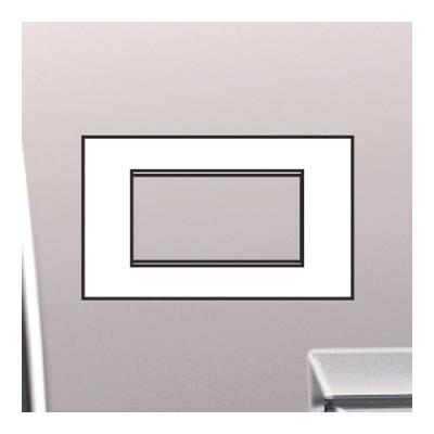 Plaque 4 Modules Bticino Living Light Air Nickel Mat