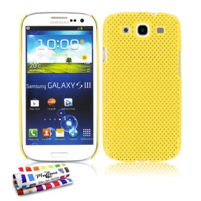 Coque ORIGINALE Ultra Fine Jaune , Alvéolia,  de MUZZANO pour SAMSUNG I9300