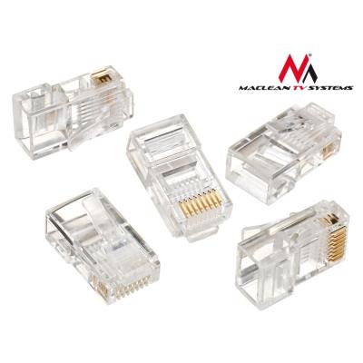 Maclean mctv-663 fiche rj45 8p8c 5e câble le connecteur standard à huit broches linterface principale pour la construction de r