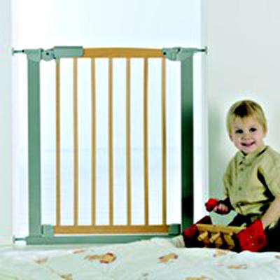 Barrière de sécurité Design BabyDan bois Nat/Argent
