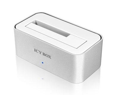 Icy-Box - Station d'Accueil pour DD 2,5'' & 3.5'' - USB 3.0 - IB-111StU3-Wh - Blanc