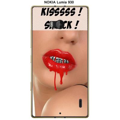 Coque Nokia Lumia 930 design Femme sexy dents d'acier