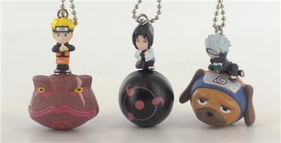 Bandai Naruto Shippuden - Porte-Clé Ring Ring Swing - Pack B De 3 Pote-Clés