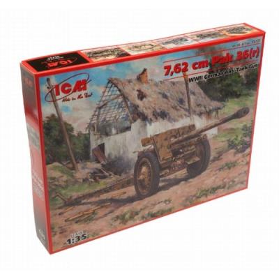 ICM 1:35 - 7.62CM PAK 36(R) GERMAN ANTI TANK GUN - ICM35701