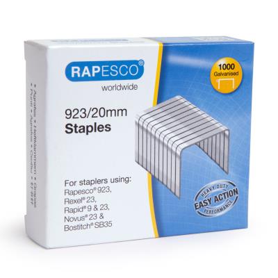 Rapesco Boite De 1000 Agrafes Galvanisées 923/20Mm Type 23