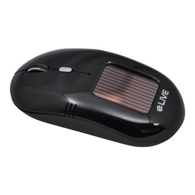 eLIVE Light Solar - muis - 2.4 GHz - zwart