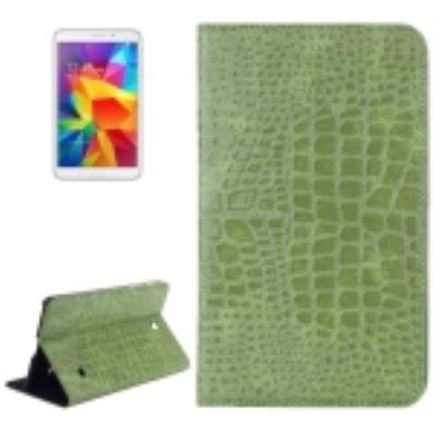 Galaxy Tab 4 8.0 T330 : Coque Housse Cuir (PU) « Texture Crocodile Vert »
