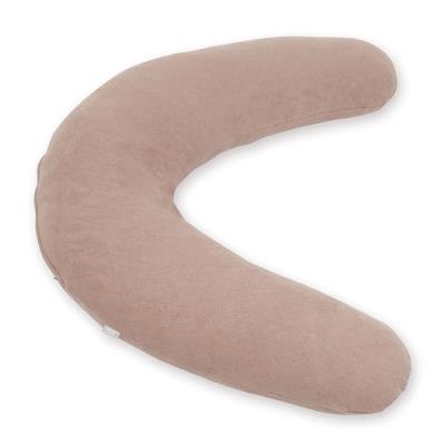 Housse éponge pour grand coussin d'allaitement taupe