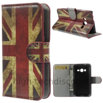 Housse etui coque portefeuille PU cuir pour Samsung G318H Galaxy Trend 2 Lite - UK