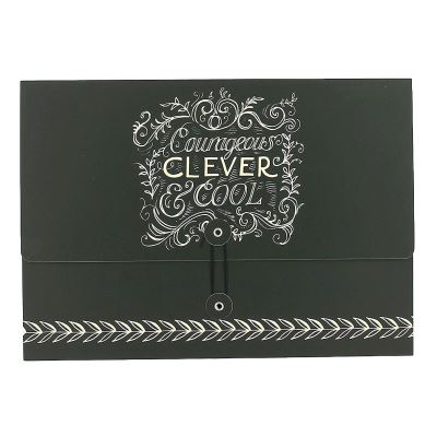 Emma Bridgewater Black Scroll Set de 2 portefeuilles A4