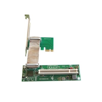 Adaptateur Convertisseur PCI 16/32 Bits vers PCI Express - 1 PORT Nappe 10 cm Blindée High Speedselection 3.3V/5V