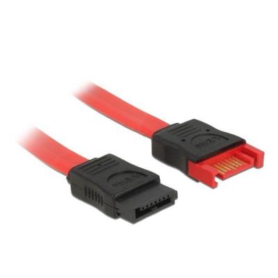 Câble delock extension sata 6 gb s mâle> sata femelle 30 cm rouge 83953