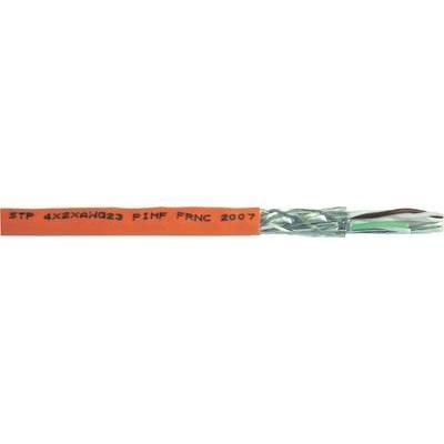 Câble réseau faber kabel 101043 cat 7 s ftp 4 x 2 x 0.25 mm² orange 200 m
