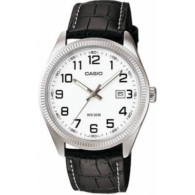 CASIO  Hommes Analogique Quartz Montre avec Bracelet en Cuir MTP-1302L-7BVEF