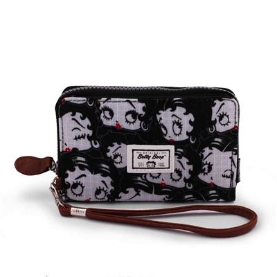Betty Boop Noir Porte-monnaie, 11 cm, (Negro)