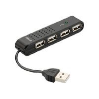 Trust EasyConnect 4 Port USB2 Mini Hub HU-4440p - hub - 4 poorten