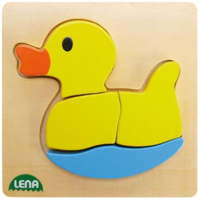 Lena 32066 - canard puzzle en bois