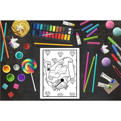 Cahier de coloriage grand format Bloc de 50 pages Enfants 3 ans +