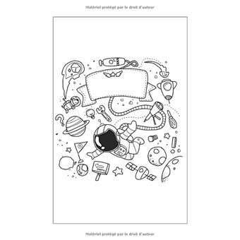 Cahier de coloriage grand format Bloc de 50 pages Enfants 3 ans +