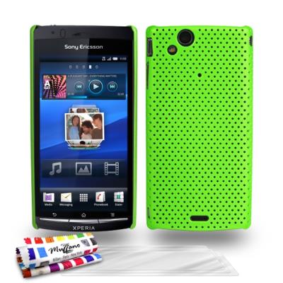 Coque ORIGINALE Ultra Fine Vert , Alvéolia, de MUZZANO pour SONY XPERIA X12 + 3 Films de Protection Ecran UltraClear Pour SONY XPERIA X12