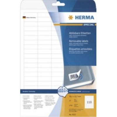 Herma universal-etiketten special, 24 x 24 mm, weiá - par 1 - etiquettes multi-usages, herma 10105