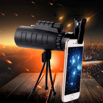 40x60 extérieure simple Mini HD monoculaire Téléphone portable Camera Lens Telescope Pealer638