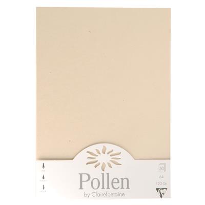 Etui de 50 feuilles Pollen A4 Ivoire Irisé 120g