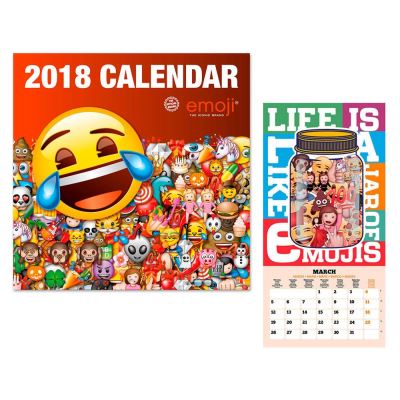 Emoji Calendrier 2018 multilingue 30x30
