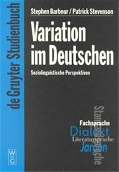 Variation Im Deutschen, De Gruyter Studienbuch