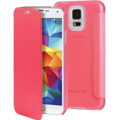 Etui ultra fin Folio Cover Samsung Galaxy S5 rose