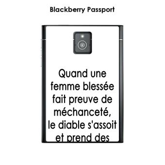 Coque Blackberry Passport Design Citation Quand Une Femme Texte Noir Fond Blanc Coque Et Etui Telephone Mobile Achat Prix Fnac