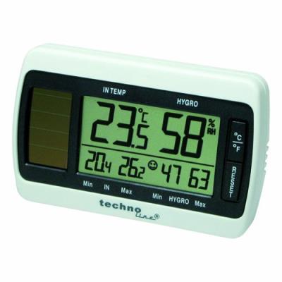 Technoline WS 7007 Affichage de la Température Intérieure Blanc/Grisaille