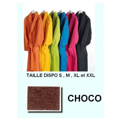 Peignoirs adulte 100% coton 350 gr choco