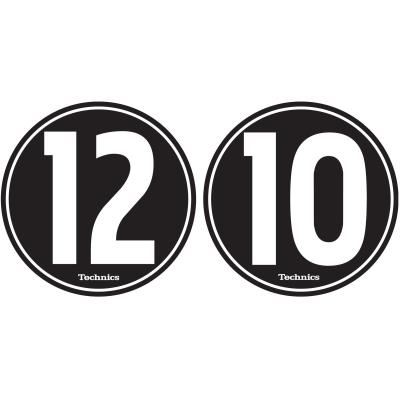 Accessoires DJ MAGMA LP SLIPMAT TECHNICS 12 10 (MIXED SET) BLACK/WHITE Mobilier DJ