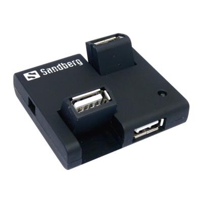 Sandberg USB Hub 4 Ports - hub - 4 poorten - desktop