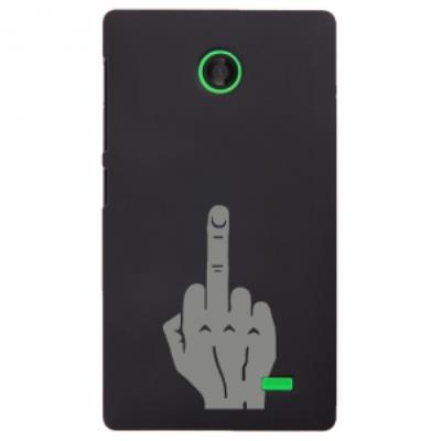 Coque rigide pour Nokia X avec impression Motifs doigt d'honneur