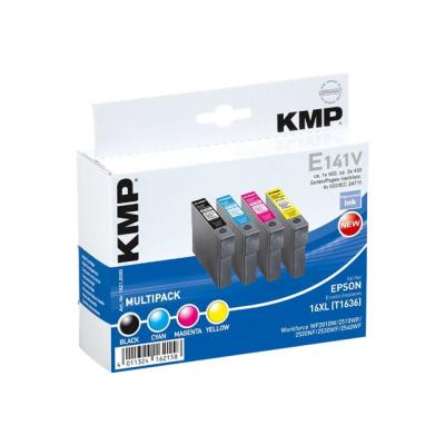 KMP E141V - kleur (cyaan, magenta, geel, zwart) - inktcartridge (alternatief voor: Epson T1636)