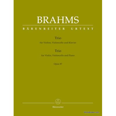 Partitions classique BARENREITER BRAHMS J. - TRIO OP.87 Musique de chambre