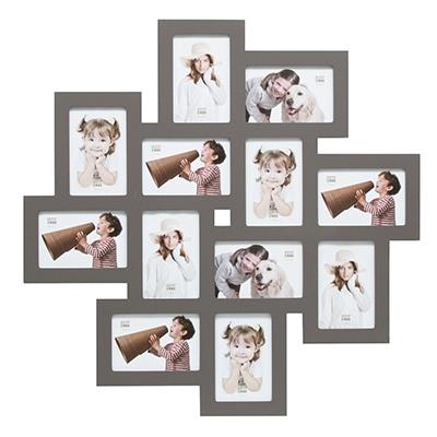 Cadre multi-vues Big Star pour 12 photos 10x15 - Gris fonçé