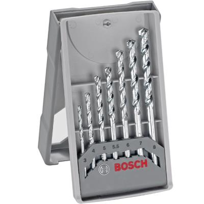 Bosch 2607017035 Coffret De Forets 7 Pièces 3/4/5/5,5/6/7/8 Mm Pierre