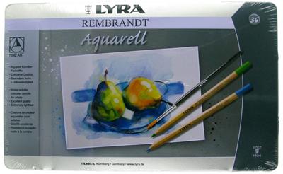 Boîte métal 36 crayons Rembrandt Aquarell
