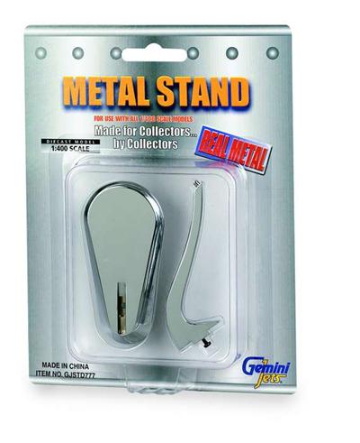 Socle en métal chromé pour les maquettes de la gamme Gemini Jets