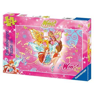 Puzzle 24 pièces - Winx : Flora, Aisha, Bloom et Stella