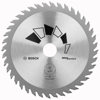 Bosch 2609256814 Standard Lame De Scie Circulaire 24 Dents Carbure Coupe Rapide Diamètre 180 Mm Alésage/Alésage Avec Bague De Ré