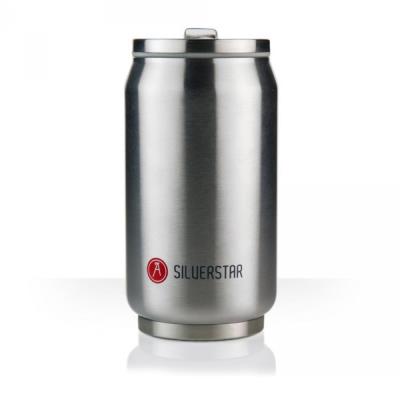 Canette isotherme 33cl silver brillant A-1801