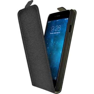 Etui coque noir avec rabat pour iPhone 6
