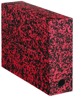 Adine - Boite Transfert 32x24x9 Noir/rouge