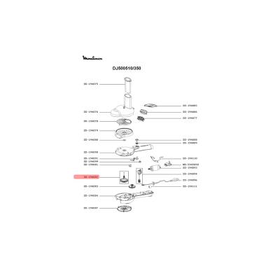 Moulinex Pignon/arbre De Transmission+axe Ref: Ss-194082