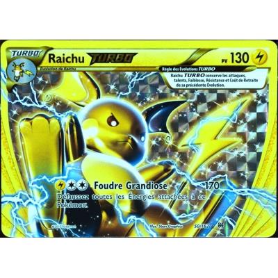 Carte Pokemon 50 162 Raichu Turbo 130 Pv Turbo Xy Impulsion Turbo Neuf Fr Jeu De Cartes Achat Prix Fnac